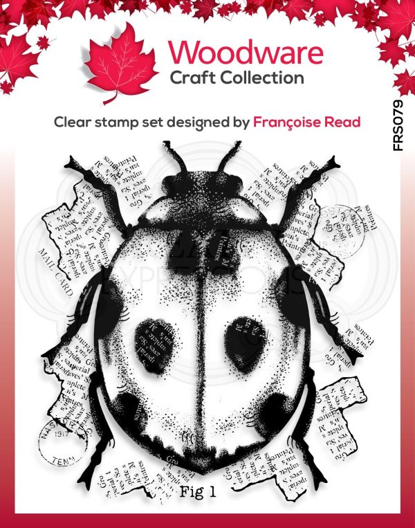 Woodware Clear Singles Ladybird 4 in x 4 in Stamp on Sale