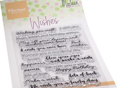 Wishes By Marleen Clear Stamp Set Online Sale