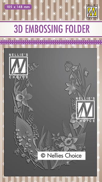 3D Embossing Folders Flower Frame Online