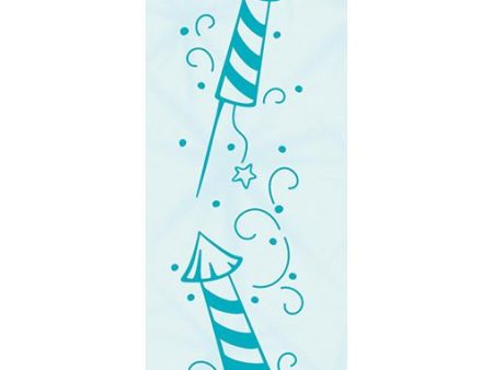 Border embossing folder Firework 23x123mm Supply