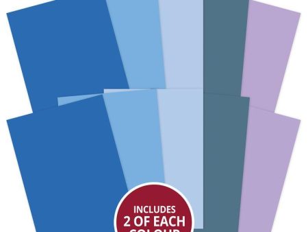 Adorable Scorable A4 Cardstock x 10 sheets - Blue Shades For Sale