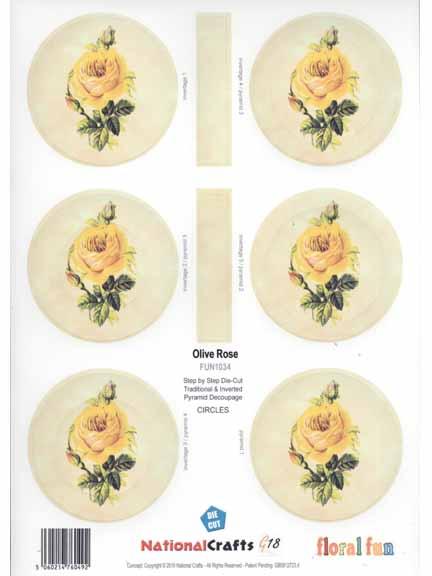 Large Yellow Rose - Circle Hot on Sale