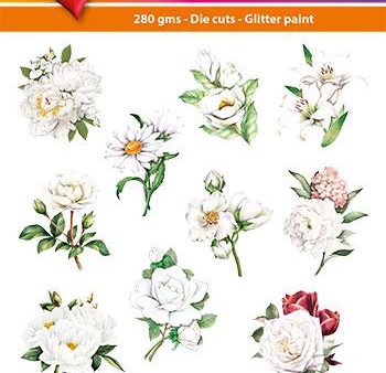 Easy 3D Toppers - White Flowers Sale