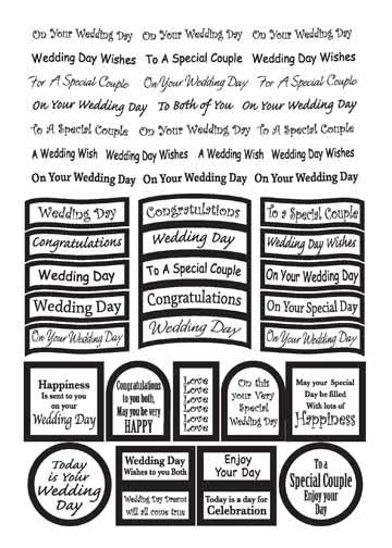 Craft UK Caption - wedding gold foil For Cheap