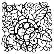 Woodware Flower Doodle 6.8 in x 6.8 in Stencil Sale