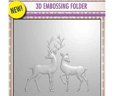 Nelle Choice 3D Embossing Folder - Reindeer For Sale