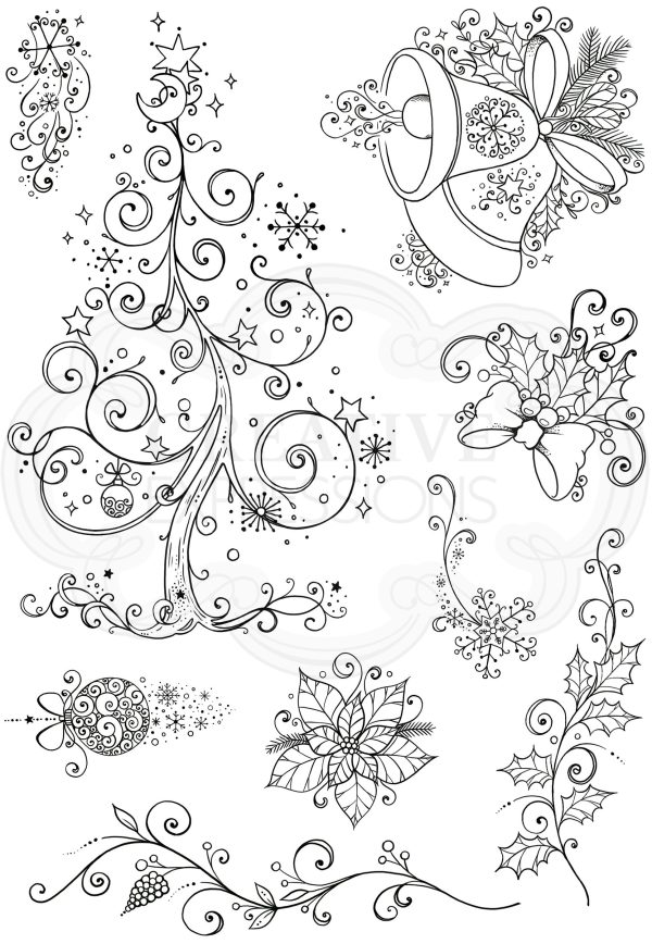 Winter Garden  A5 Clear Stamp Set Supply