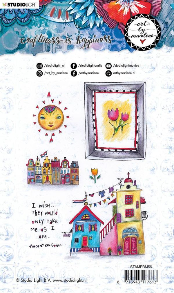 Clear Stamp A6, Art By Marlene Go Dutch Collection nr.56 Online Hot Sale