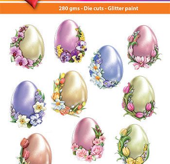 Hearty Crafts Easy 3D Toppers - Easter Eggs with Flowers Discount