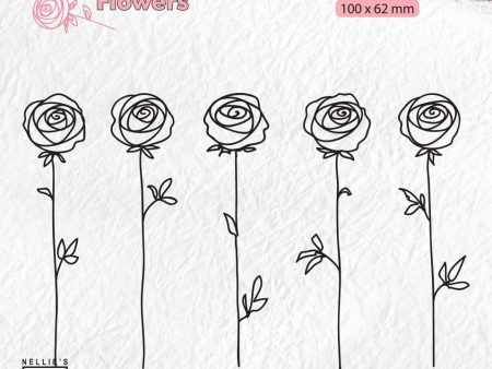 Clear Stamp Flowers Roses on Sale