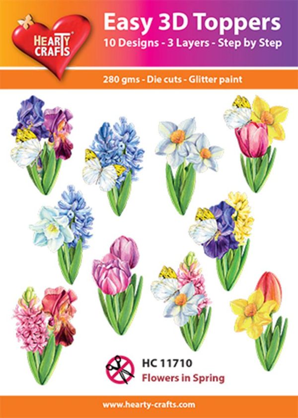 Hearty Crafts Easy 3D Toppers - Flowers in Spring For Sale