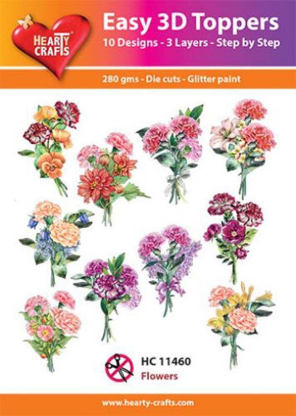 Hearty Crafts Easy 3D Toppers - Flowers Sale