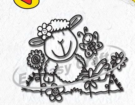 Clear Stamp - Animals Series - Sheep Girl Fashion