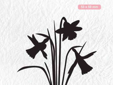 Clear Stamp Silhouette Daffodil Online now