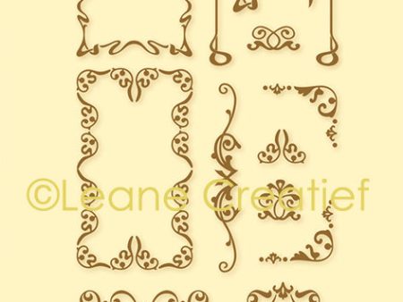 Lecreadesign Combi Clear Stamp Swirl Rectangles on Sale