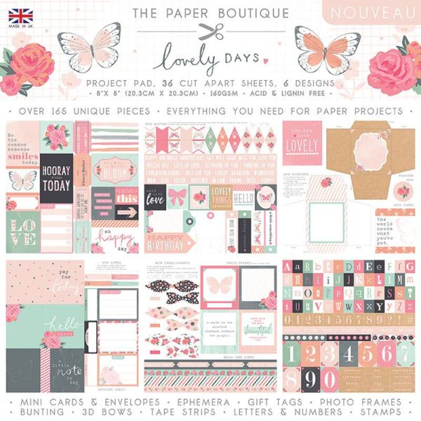 The Paper Boutique Lovely Days 8x8 Project Pad For Cheap