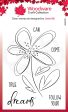 Woodware Clear Singles Dahlia Sketch 4 in x 6 in Stamp For Sale