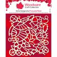 Woodware Doodle Mesh 6.8 in x 6.8 in Stencil For Sale