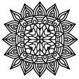 Woodware Aztec Mandala 6.8 in x 6.8 in Stencil Online