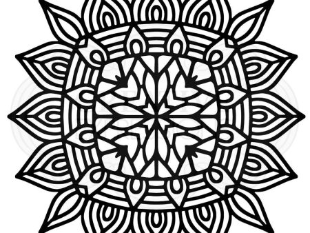 Woodware Aztec Mandala 6.8 in x 6.8 in Stencil Online