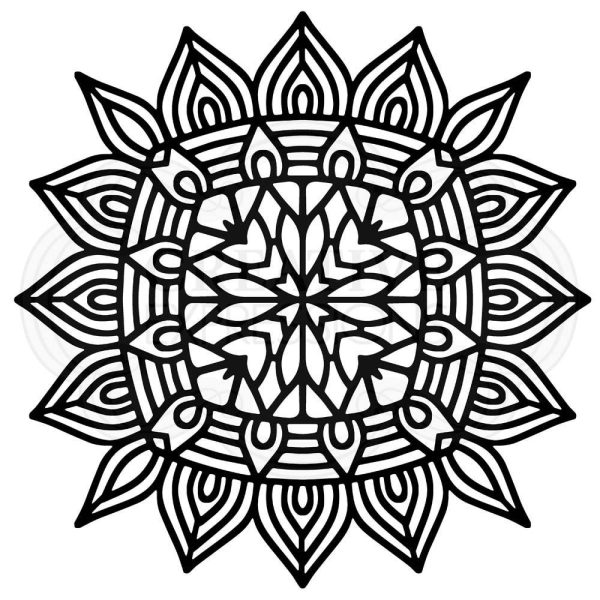 Woodware Aztec Mandala 6.8 in x 6.8 in Stencil Online