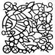 Woodware Doodle Mesh 6.8 in x 6.8 in Stencil For Sale