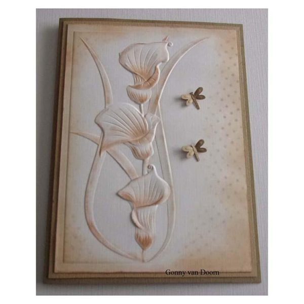 Nellie s Choice 4 x 6  3D Embossing Folder Arums Online