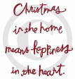 Chrsitmas Happiness Rubber Cling Stamp For Discount