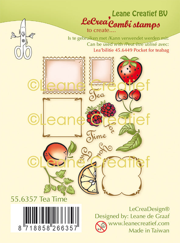 Lecreadesign Combi Clear Stamp Tea Time Online Sale