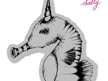 ABM Cling Stamp Sally (Sea horse) So-Fish-Ticated 100x120mm nr.16 Cheap