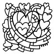 Woodware Heart Window 6 in x 6 in Stencil Supply