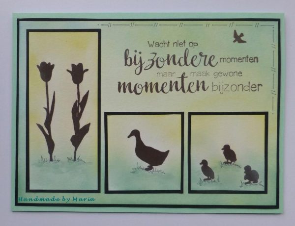 Clear Stamp Silhouette Duck With Chicks For Discount