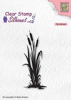 Clear Stamp Silhouette Bulrushes-2 Online now