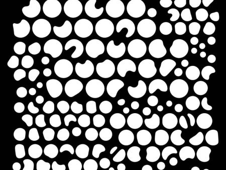 Woodware Bubbles 6 in x 6 in Stencil For Sale