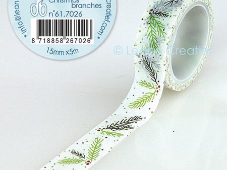 Washi Tape Christmas Branches, 15mm X 5m Online Hot Sale