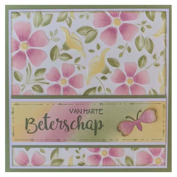 Nellie s Choice 6 x 6 3D Embossing Folder Flowers 3 For Cheap