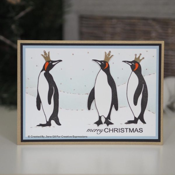 Woodware Clear Singles King Penguins 4 in x 6 in Stamp Fashion