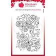 Woodware Clear Singles Butterfly Confetti 4 in x 6 in Stamp Supply