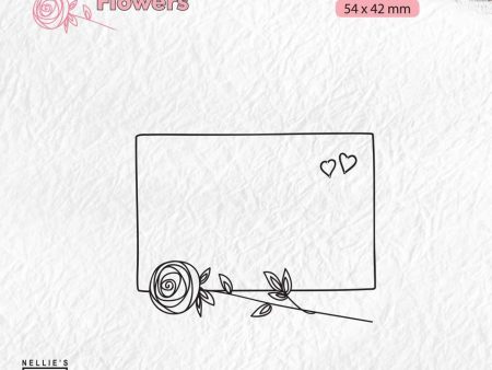 Clear Stamp Flowers Frame With Rose Online