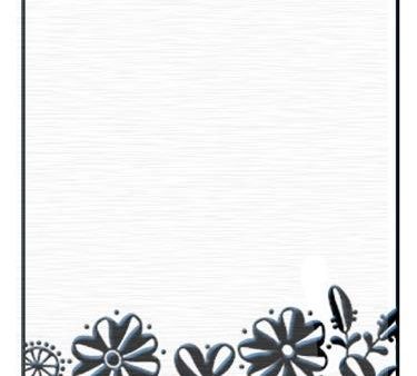 Embossing Folders - Flower Border 1 Sale