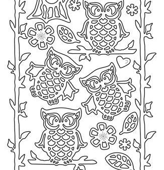 Peel-Off Stickers - Owls & Twigs For Discount