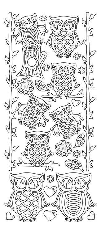 Peel-Off Stickers - Owls & Twigs For Discount