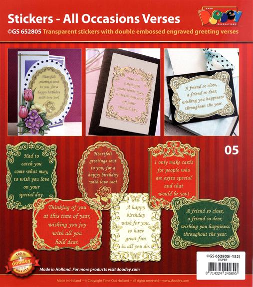 All Occasions Verses - Gold Silver Sale