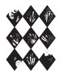 Embossing Folder - Nine of Diamonds - Allura Collection Discount