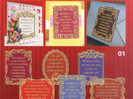 All Occasions Verses - Transparent Gold Silver Sale