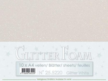 10 Glitter Foam Sheets A4 Sale