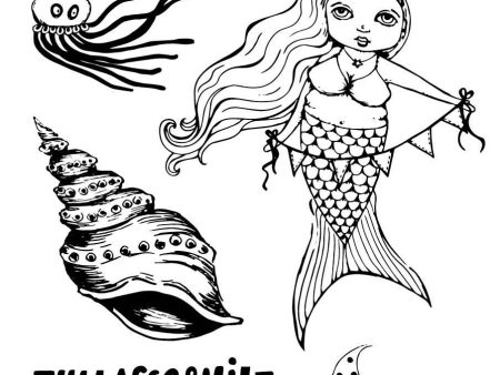 ABM Clear Stamp Mermaids So-Fish-Ticated 148x210mm nr.14 Hot on Sale