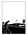 Embossing Folder - Golfing Day Size 5 x 7 Online Sale